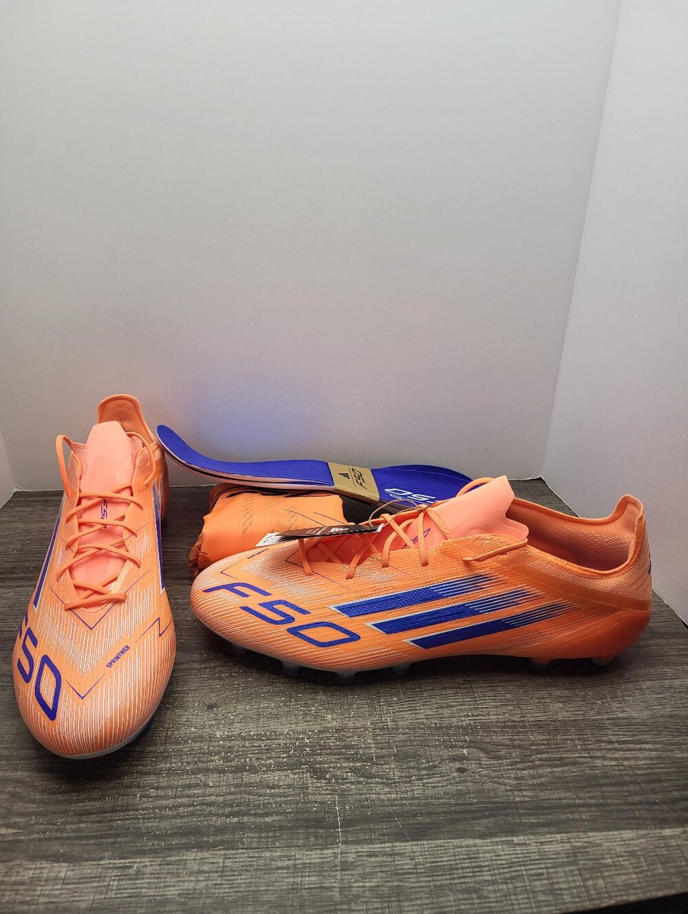 adidas F50 Elite AG Artificial  Ground Soccer Cleats JH7637  Size 13 Orange New